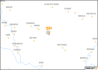 map of Opi