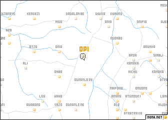 map of Opi