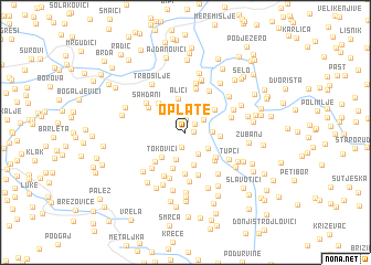 map of Oplate