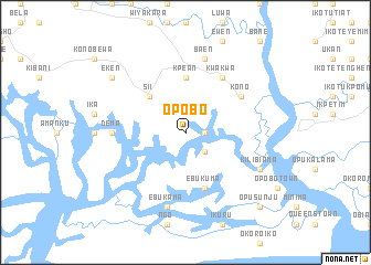 map of Opobo