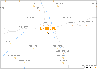 map of Opodepe