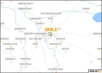 map of Opole