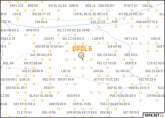 map of Opole