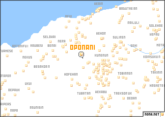 map of Oponani