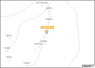 map of Oponga