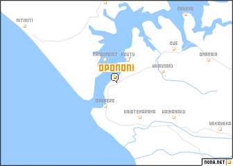 map of Opononi
