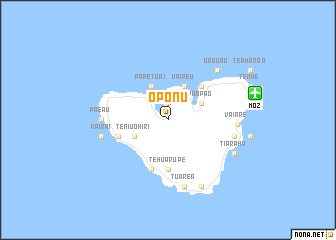 map of Oponu