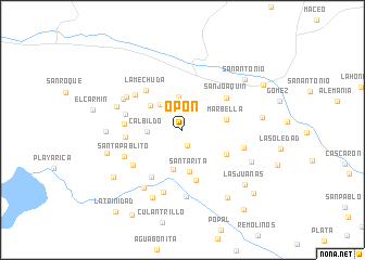 map of Opón
