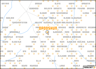 map of Opo Oshun