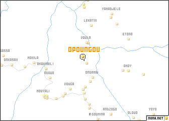 map of Opoungou