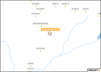 map of Opoungou