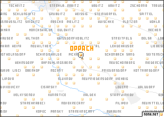 map of Oppach