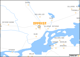 map of Oppåker