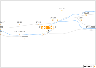 map of Oppdal