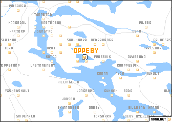 map of Oppeby