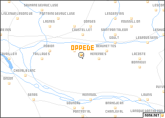 map of Oppède