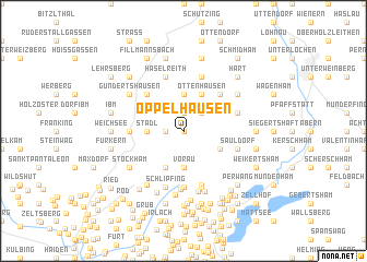 map of Öppelhausen