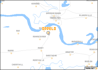 map of Oppelo