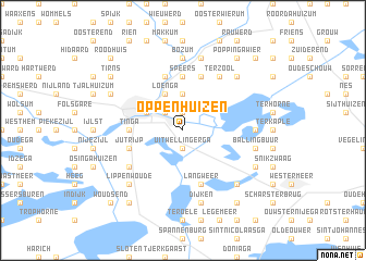 map of Oppenhuizen