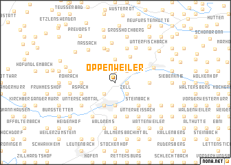 map of Oppenweiler