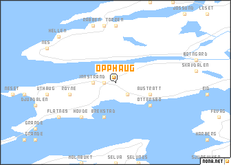 map of Opphaug