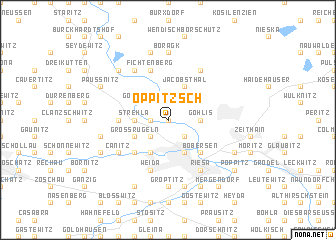 map of Oppitzsch