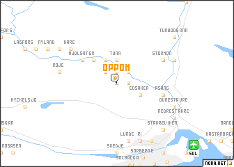 map of Öppom