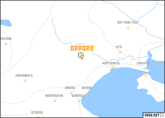 map of Opporo