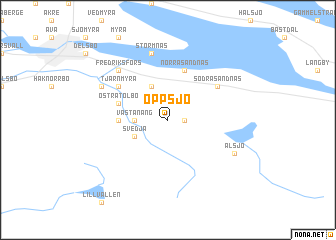 map of Oppsjö