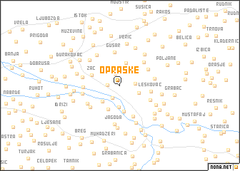 map of Opraške