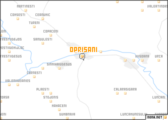 map of Oprişani