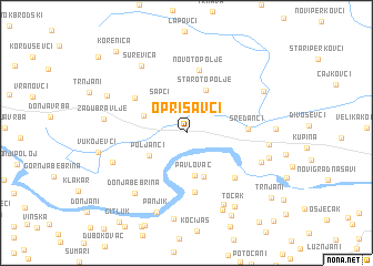 map of Oprisavci