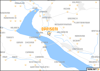 map of Oprişeni