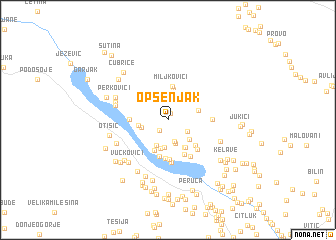 map of Opsenjak