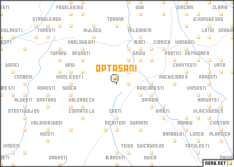 map of Optăşani