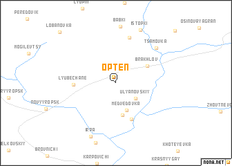 map of Opten\