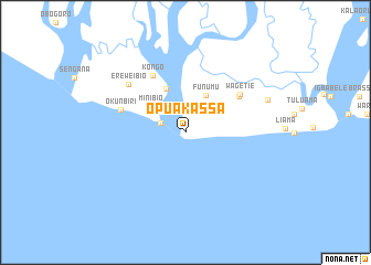 map of Opu Akassa