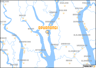 map of Opu Onongi