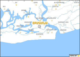 map of Opusunju