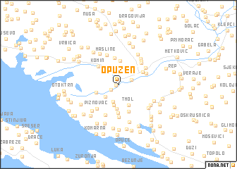 map of Opuzen