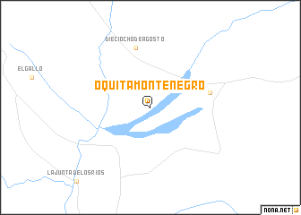 map of Oquita Montenegro