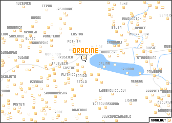 map of (( Oračine ))