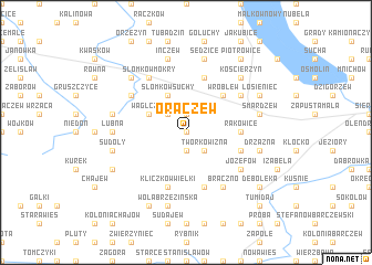 map of Oraczew