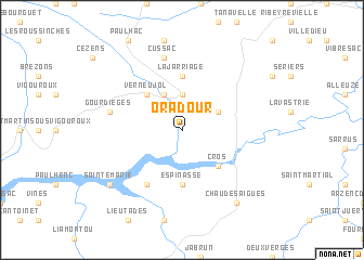 map of Oradour