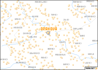 map of Orahova