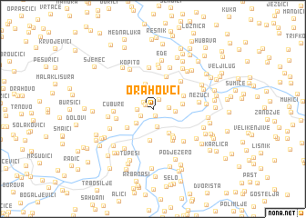 map of Orahovci