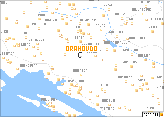 map of Orahov Do