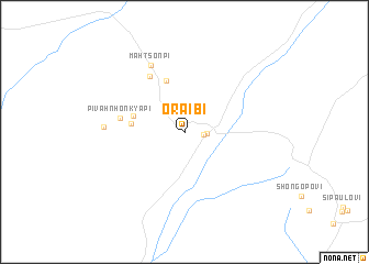 map of Oraibi