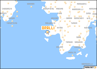 map of Ŏral-li