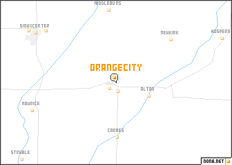 map of Orange City